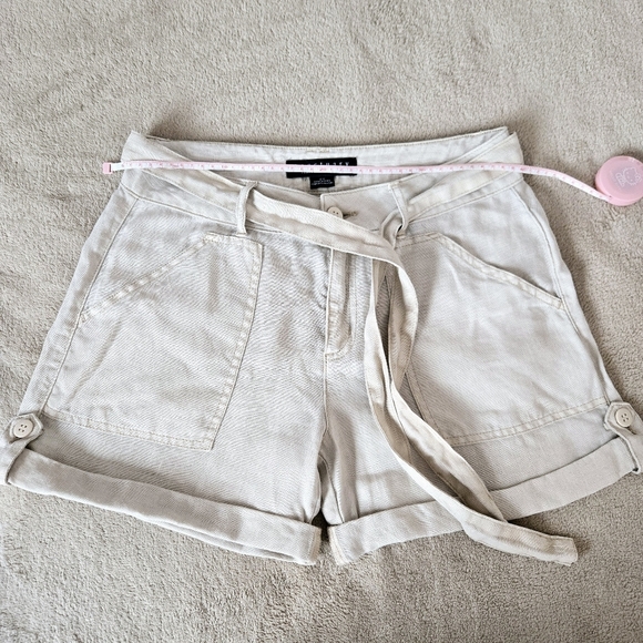 Sanctuary Women's 100% Linen Tie-Waist Shorts Beige Size 27 - Picture 5 of 14